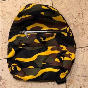 Brand new Women’s Yellow Camo Backpack - Stylish Everyday Backpack. Best offer!